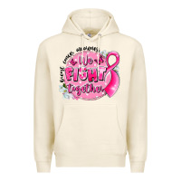 Tofu breast cancer awareness we fight together Premium Hoodie - LillyAllenDesigns