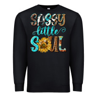 Black sassy little soul Premium Sweatshirt - NancyCooperArtShop