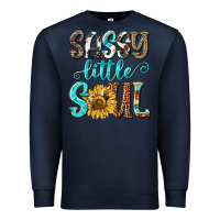 Navy sassy little soul Premium Sweatshirt - NancyCooperArtShop