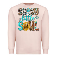 Pale Pink sassy little soul Premium Sweatshirt - NancyCooperArtShop