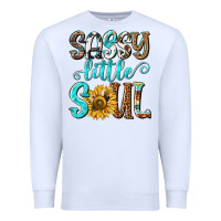 White sassy little soul Premium Sweatshirt - NancyCooperArtShop