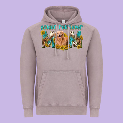 Western Golden Retriever Mom Vintage Hoodie Designed By Texasbilliewilder