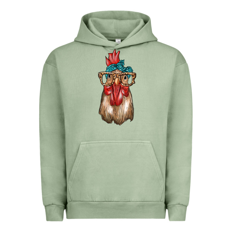 Chicken With Bandana And Leopard Urban Hoodie by texasbilliewilder | Teevron