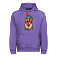 Tulip chicken with bandana and leopard Urban Hoodie - texasbilliewilder