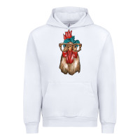White chicken with bandana and leopard Urban Hoodie - texasbilliewilder
