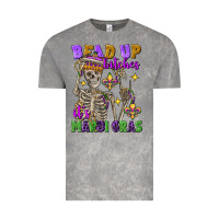 Cloud Rock bead up bitches it's mardi gras skeleton Vintage Tee - FaDigitalArtStudio