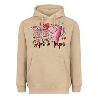 Sips & Trips Target Inspired Stanley Heavyweight Hoodie | Teevron