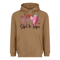Toasted Coconut sips & trips target inspired stanley Heavyweight Hoodie - MaliasSmallBusiness