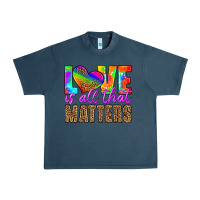 Midnight Navy love is all that matters Urban Heavy Tee - HRA Design Shop