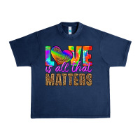 Navy love is all that matters Urban Heavy Tee - HRA Design Shop