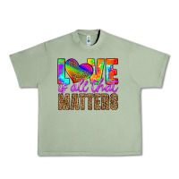 Oil Green love is all that matters Urban Heavy Tee - HRA Design Shop