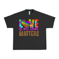 Pigment Black love is all that matters Urban Heavy Tee - HRA Design Shop