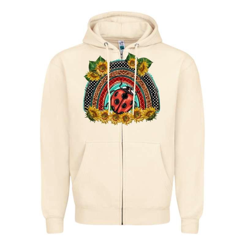 Ladybuy  Rainbow Zipper Hoodie by BarkalooDesign | Teevron