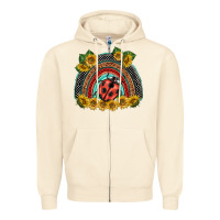 Sandshell ladybuy  rainbow Zipper Hoodie - BarkalooDesign