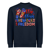 Navy flip flops fireworks and freedom Heavyweight Sweatshirt - Zillion Design Studio