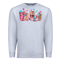 Heather Grey nail tech coffee cups Premium Sweatshirt - NancyCooperArtShop
