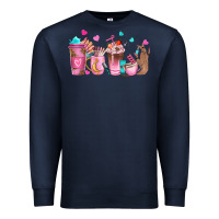 Navy nail tech coffee cups Premium Sweatshirt - NancyCooperArtShop