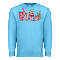 Ocean Blue nail tech coffee cups Premium Sweatshirt - NancyCooperArtShop