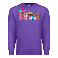 Purple nail tech coffee cups Premium Sweatshirt - NancyCooperArtShop