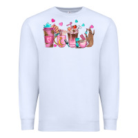 White nail tech coffee cups Premium Sweatshirt - NancyCooperArtShop