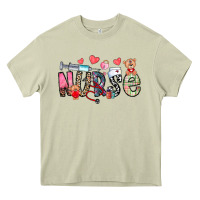 Mossy Nurse Valentines Day Heavy Core Tee - CowhideDigitalArt