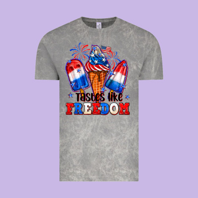4th Of July Ice Creams Tastes Like Freedom Vintage Tee Designed By Neo Western