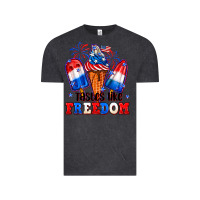 Vintage Black 4th of July ice creams tastes like freedom Vintage Tee - Neo Western