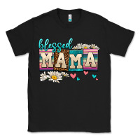 Black daisy blessed mama Classic Tee - AdoDesignShop