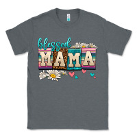 Charcoal Heather daisy blessed mama Classic Tee - AdoDesignShop