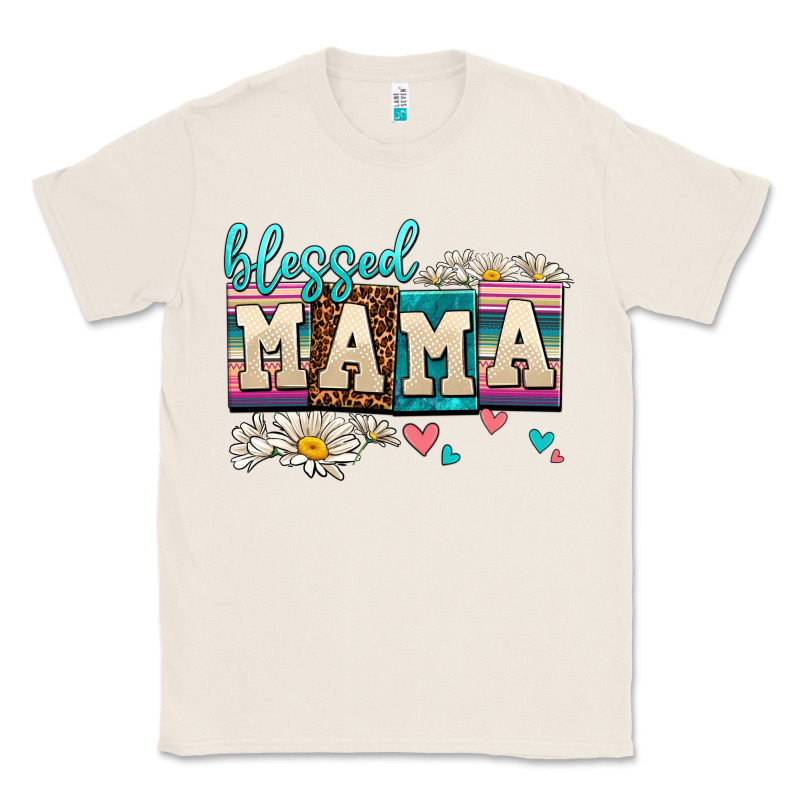 Daisy Blessed Mama Classic Tee by AdoDesignShop | Teevron
