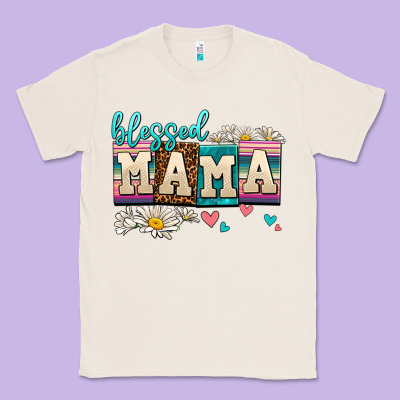 Daisy Blessed Mama Classic Tee Designed By Adodesignshop