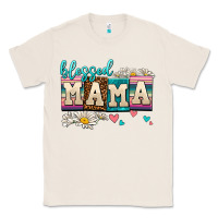 Natural daisy blessed mama Classic Tee - AdoDesignShop