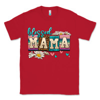 Red daisy blessed mama Classic Tee - AdoDesignShop