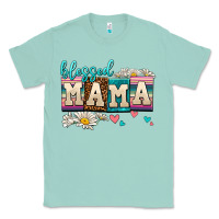 Seafoam daisy blessed mama Classic Tee - AdoDesignShop