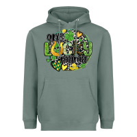 Sage one lucky mama Heavyweight Hoodie - MaliasSmallBusiness