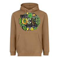Toasted Coconut one lucky mama Heavyweight Hoodie - MaliasSmallBusiness