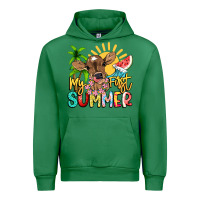 Emerald My first summer baby cow Urban Hoodie - NancyCooperArtShop