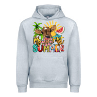 Heather Grey My first summer baby cow Urban Hoodie - NancyCooperArtShop