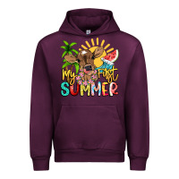 Mauve Wine My first summer baby cow Urban Hoodie - NancyCooperArtShop