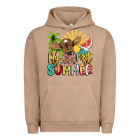 Pigment Burro My first summer baby cow Urban Hoodie - NancyCooperArtShop