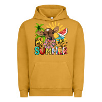 Pigment Peanut Butter My first summer baby cow Urban Hoodie - NancyCooperArtShop