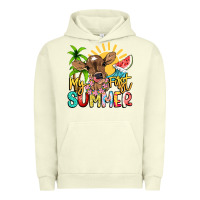 Pigment Pistachio My first summer baby cow Urban Hoodie - NancyCooperArtShop