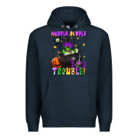 Navy hubble bubble trouble Premium Hoodie - LillyAllenDesigns