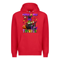 Red hubble bubble trouble Premium Hoodie - LillyAllenDesigns