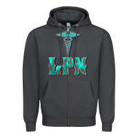 Smoke licensed practical nurse medical symbol Zipper Hoodie - BarkalooDesign