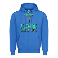 True Royal licensed practical nurse medical symbol Zipper Hoodie - BarkalooDesign