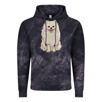 Cloud Black white pomeranian Vintage Hoodie - RanaPortraitStore