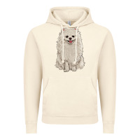 Vintage Artic white pomeranian Vintage Hoodie - RanaPortraitStore
