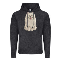 Vintage Black white pomeranian Vintage Hoodie - RanaPortraitStore