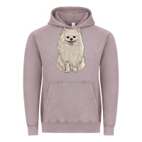 Vintage Zinc white pomeranian Vintage Hoodie - RanaPortraitStore